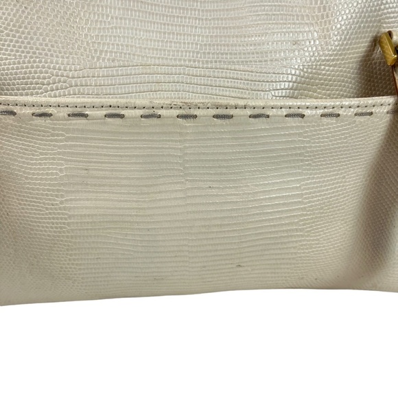 KATE SPADE NEW YORK Genuine Leather Cream Ivory Satchel Handbag Purse Tote - Picture 15 of 16